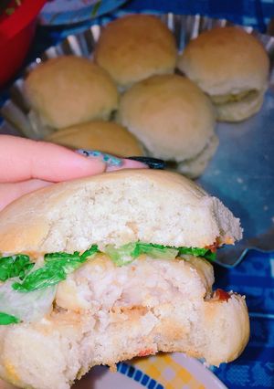 Una foto de Hamburguesas de pollo!!!