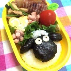 A picture of Shaun the Sheep Bento.