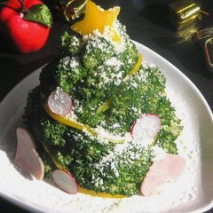 A picture of Broccoli Christmas Tree.