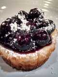 Mini Lemon and Blueberry Cheesecake Cupcakes