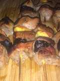 Brochetas de cerdo marinado dulce-picante (muy fácil)