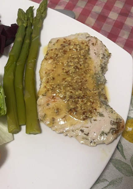 Una foto de Bistec de Pavo a la mostaza