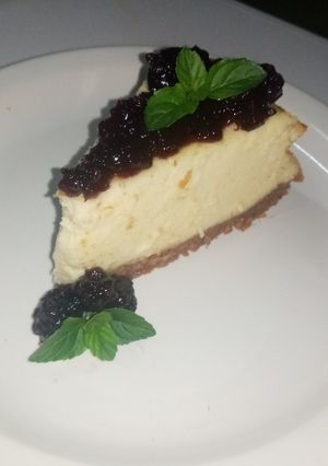 Una foto de New York cheesecake 🥧😉
