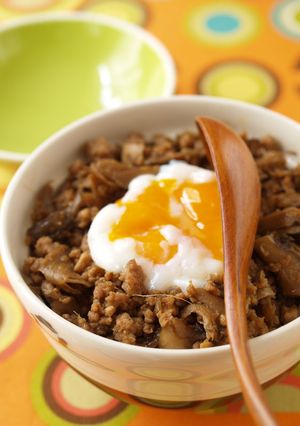A picture of Ginger Teriyaki Soboro Rice Bowl.
