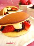 Strawberry & Azuki Dorayaki with a Buttery Aroma