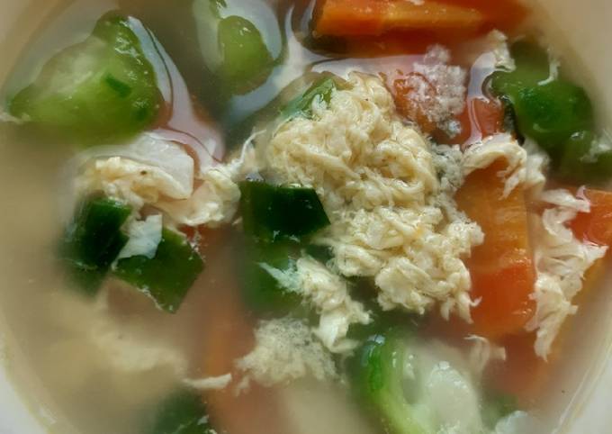Langkah Mudah untuk Membuat Sup oyong simple (menu Mpasi balita), Lezat