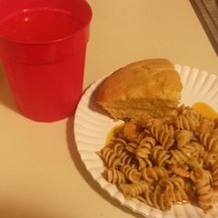 Shrimp Scampi w/ Rotini Noodles A picture of Shrimp Scampi w/ Rotini Noodles.