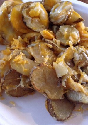 A picture of Frying Potatoes.