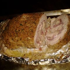 A picture of Chicken Cordon Bleu.