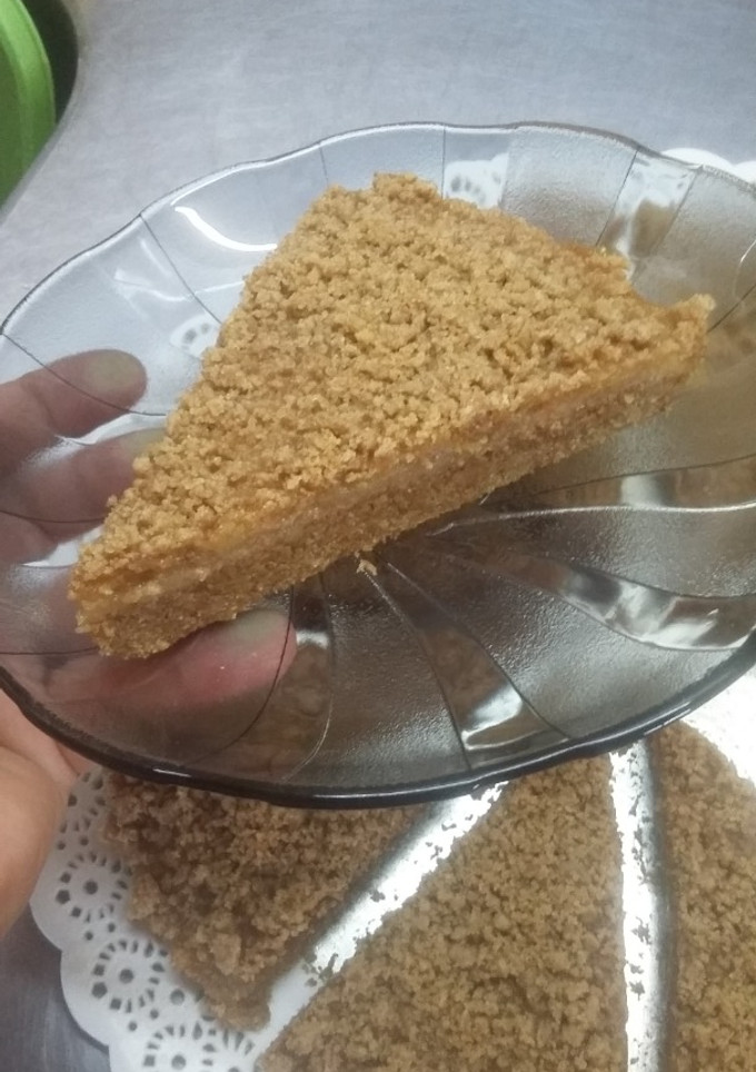 Una foto de Tarta de mermelada de durazno tipo crumble