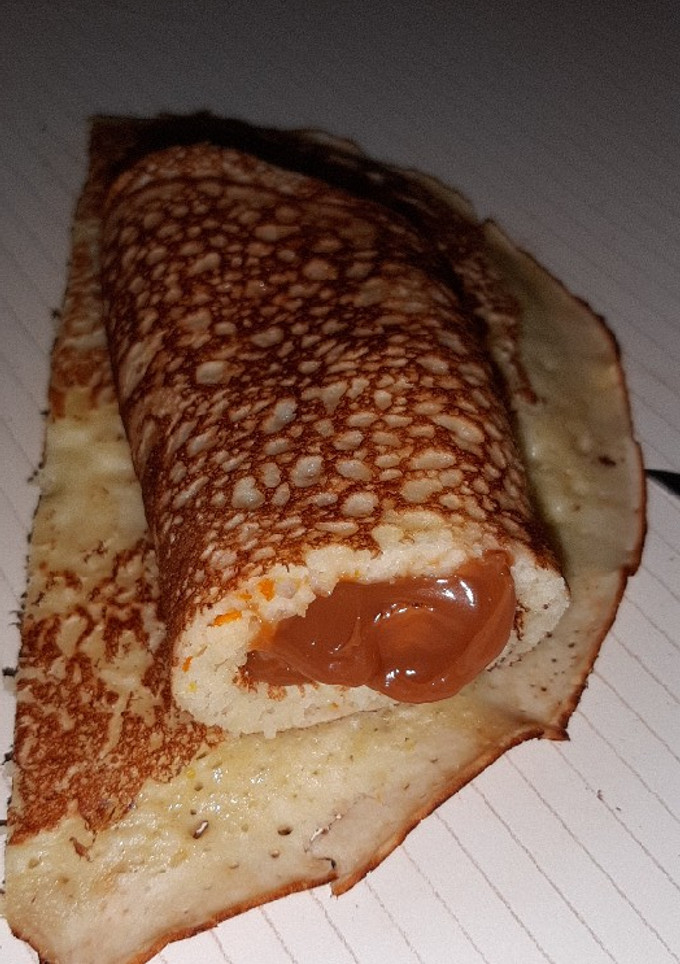 Una foto de Panqueques con dulce de leche súper esponjosos!!!