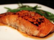 A picture of honey garlic salmon
