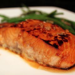 Honey Garlic Salmon A picture of Honey Garlic Salmon.
