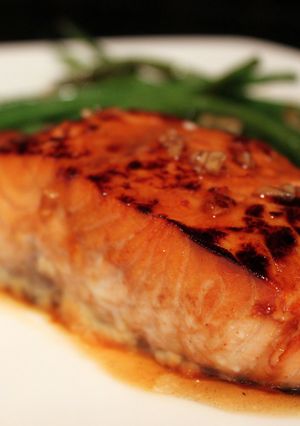 A picture of Honey Garlic Salmon.