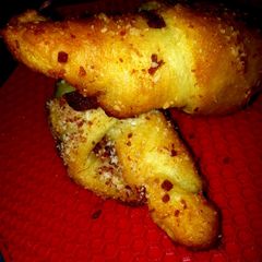 A picture of Bacon garlic parmesan crescent rolls.