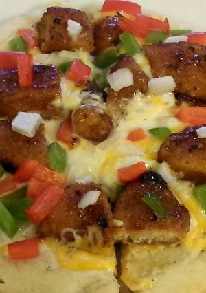 A picture of Carribean-Jerk Mini Pizza.