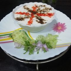 A picture of Cucumber & Onion Raita.