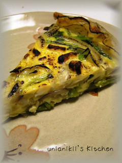 A picture of Pan-Fried Potato Quiche with Lots of Vegetables.