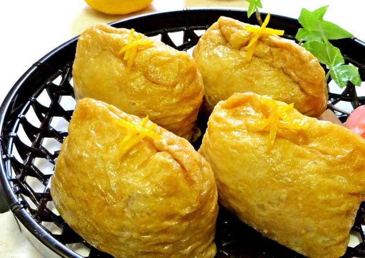 Step-by-Step Guide to Prepare Super Quick Homemade Refreshing Inari Sushi With Yuzu