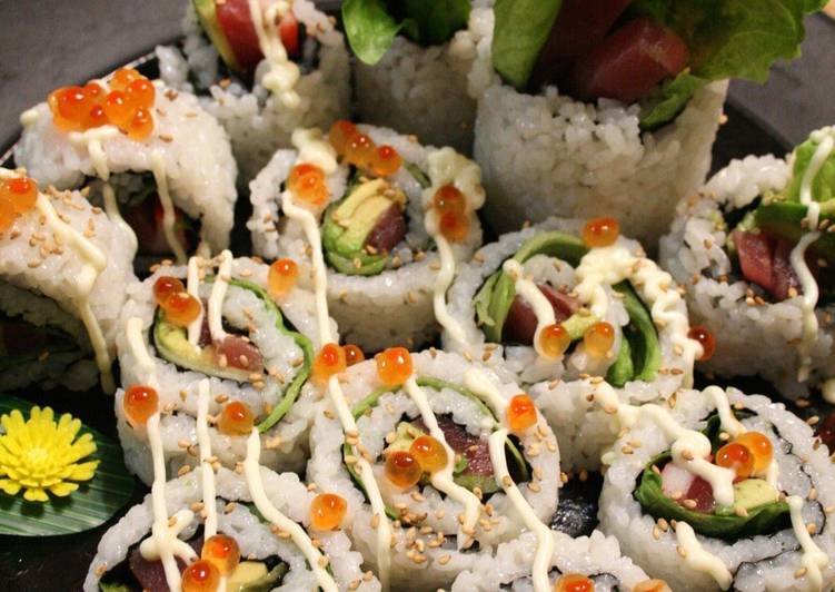 Steps to Prepare Homemade California Rolls with Fillings of Your Choice