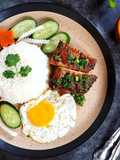 Vietnamese Broken Rice with Grilled Pork Chops (Cơm tấm sườn nướng)