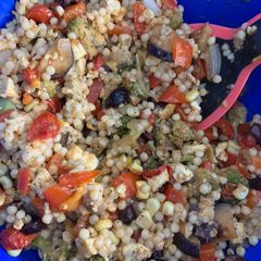 A picture of Mediterranean Tofu Couscous.