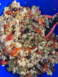 A picture of Mediterranean Tofu Couscous.