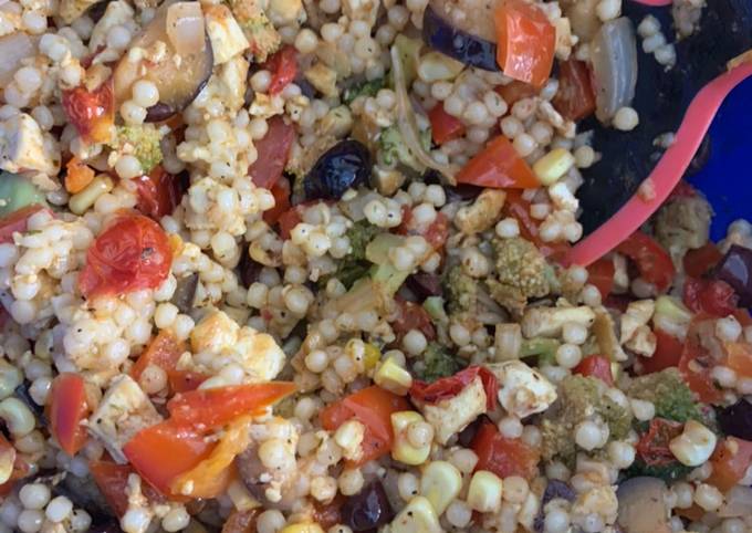 Steps to Prepare Quick Mediterranean Tofu Couscous