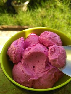 Foto resep Ice cream buah naga simple super lembut