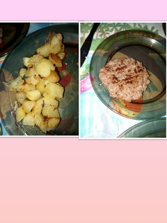 Una foto de Hamburguesas con patatas