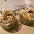 Tartare de crevettes nordiques au citron vert et à la mandarine