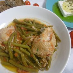 A picture of Chicken & Green Bean Pot Stew.