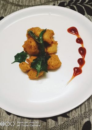 A picture of Moong pakoda.