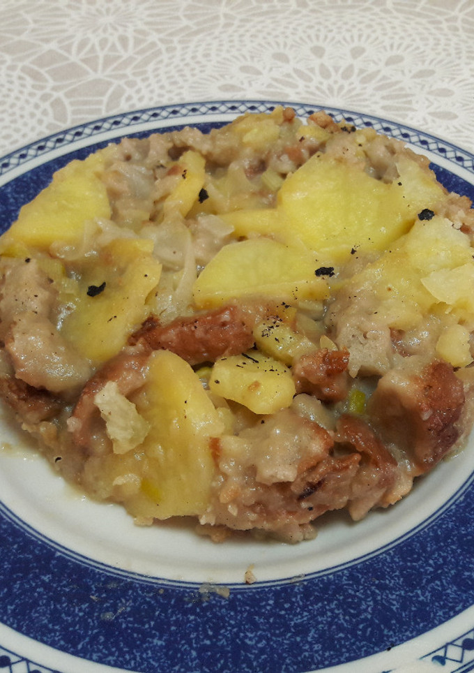 Una foto de 🇪🇸 Tortilla "española" de pan sin harina, sin gluten y vegana 🍳