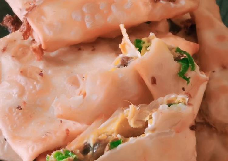 Martabak pangsit simple