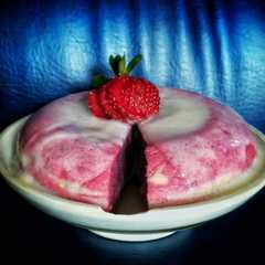 A picture of Strawberry Steam Cake.