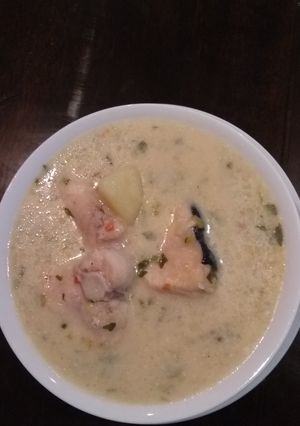 Una foto de Cazuaela de bagre o pulpa de pescado