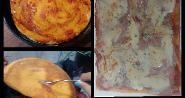 Pizza Súper Casera! Masa De Tomate Y Albahaca!