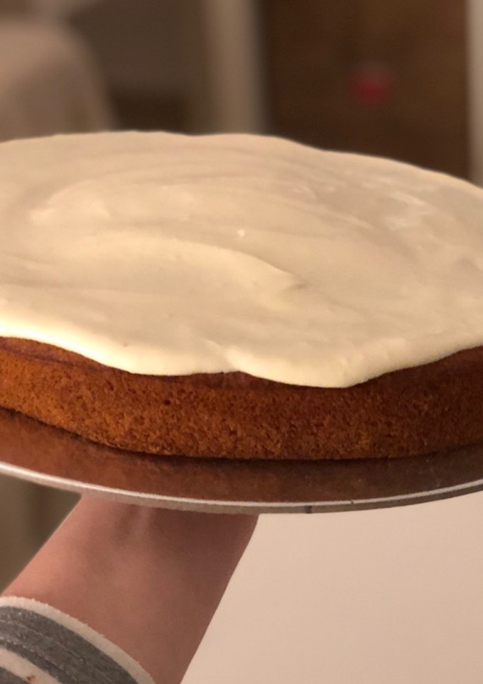 Una foto de Cobertura de chocolate blanco fácil