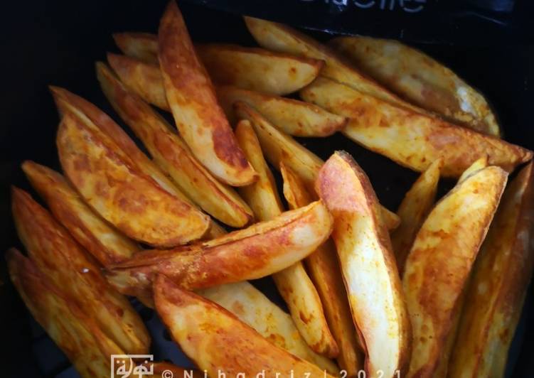 Cara Memasak Air Fried Potato Wedges Wedge Kentang Air Fryer Cepat 6 Bahan Aneka Resepi Enak