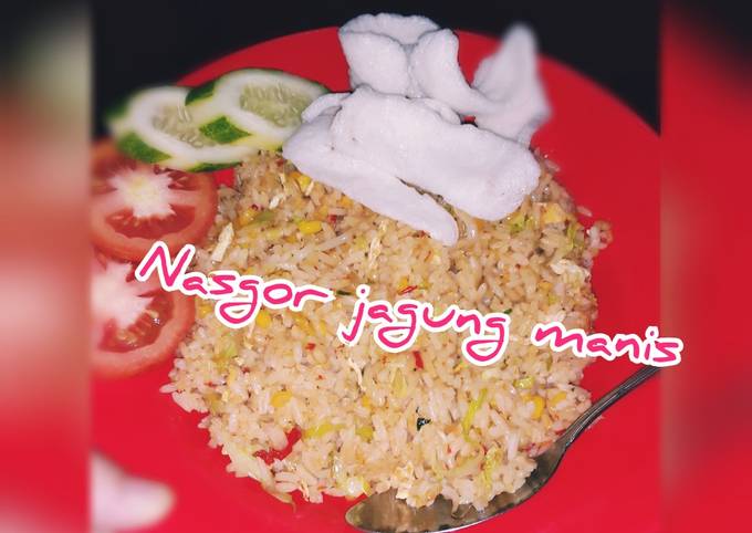 Nasi goreng jagung manis🌽🌽