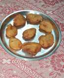 Sweet fritters of sweet potato or sakarkandi ke pue