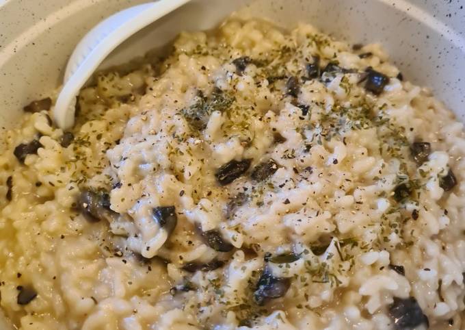 Mushroom risotto recipe online pressure cooker