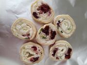 A picture of cranberry pinwheels