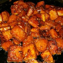 A picture of Sweet, spicy, and sticky spam.