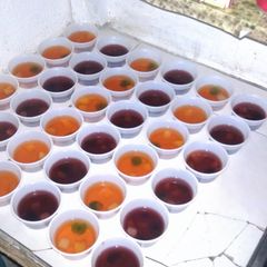 A picture of Fruity Jell-O shots.