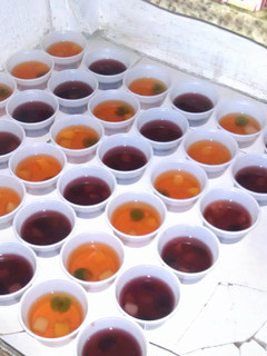 A picture of Fruity Jell-O shots.