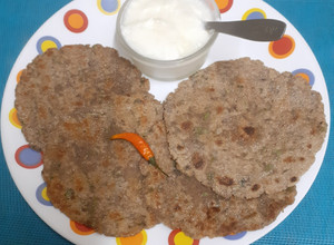 A picture of Two Flour Farali Paratha.