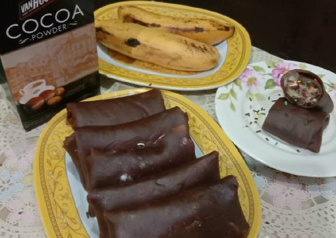 Easiest Way to Prepare Appetizing Dadar Gulung Coklat Isi Pisang