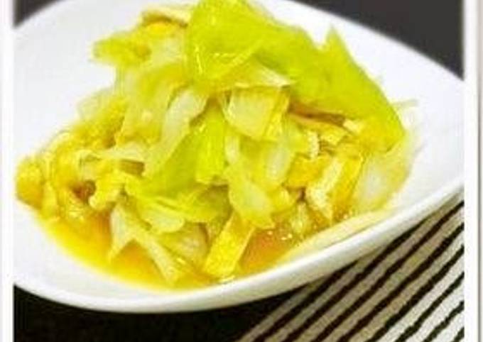 How to Make Quick Cabbage Cooked in Consommé Dashi Stock